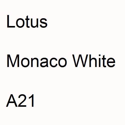 Lotus, Monaco White, A21.